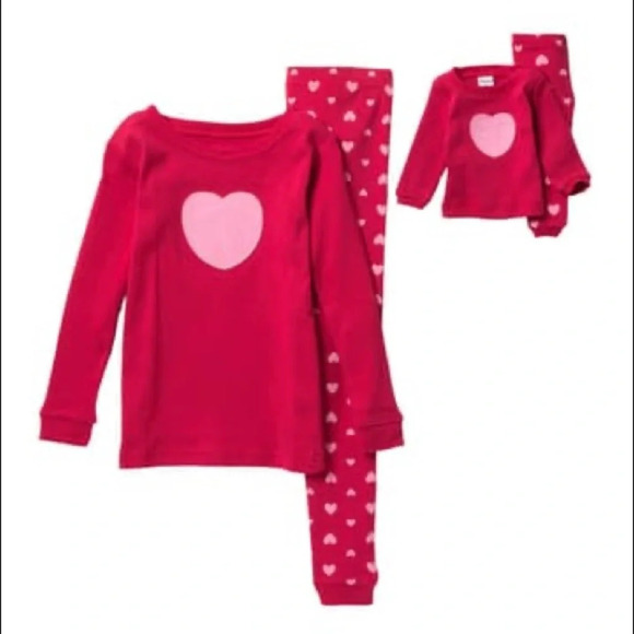 🎉HOST PICK🎉Matching Doll PJ set, Leveret Heart Pajamas x 2!! - Picture 2 of 10
